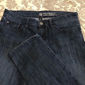Gap Outlet Dark wash straight leg jeans